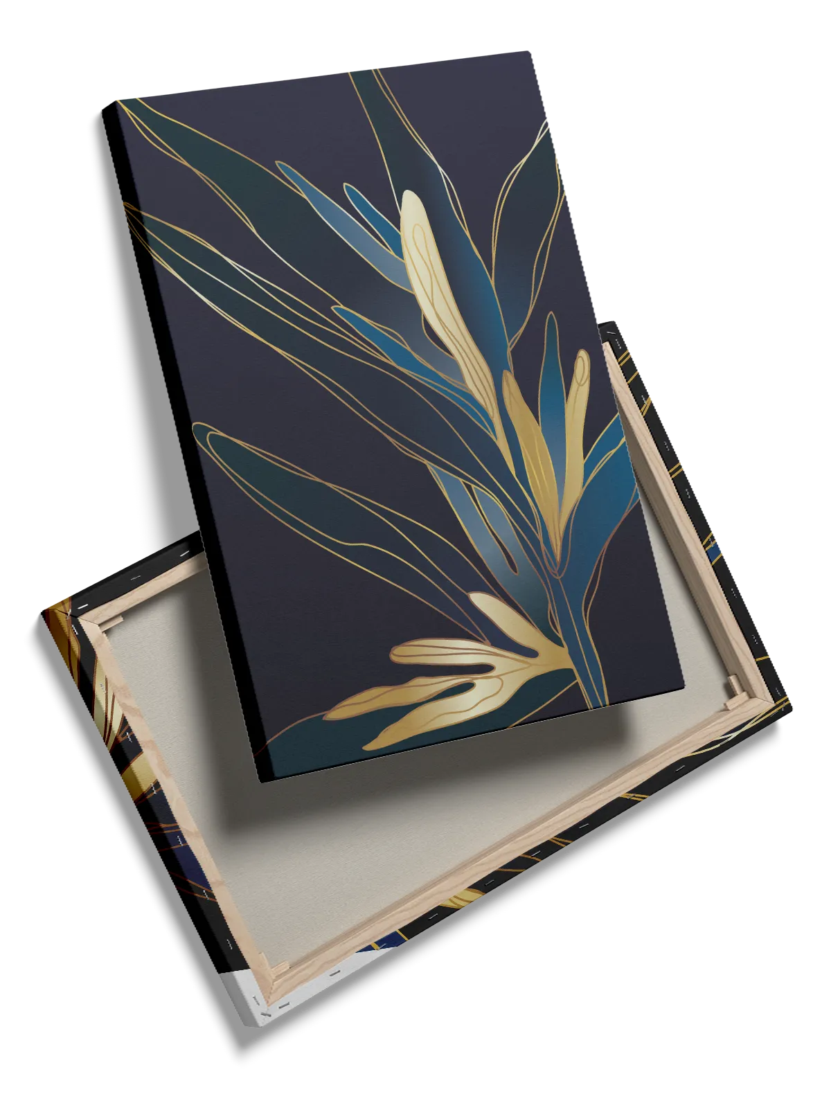 Golden Indigo Bloom Plakat