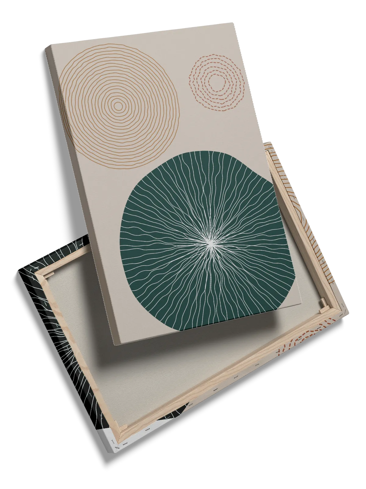 Organic Contour Rings Plakat