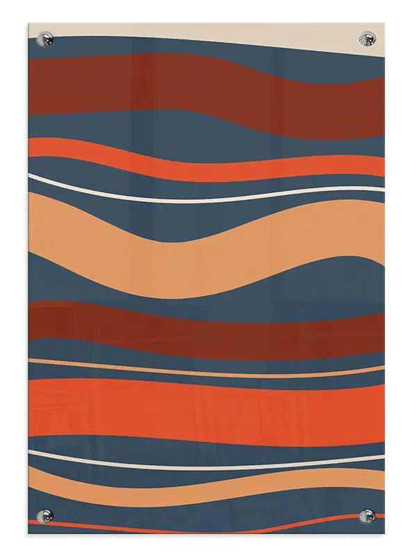 Oceanic Wave Layers Plakat