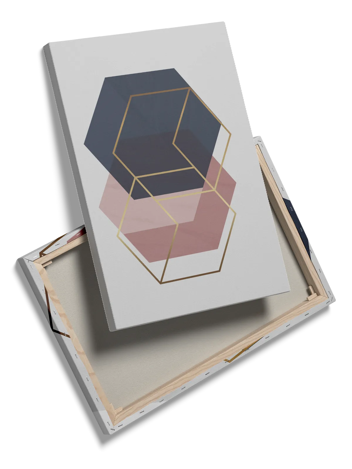 Intersecting Hexagon Layers Plakat