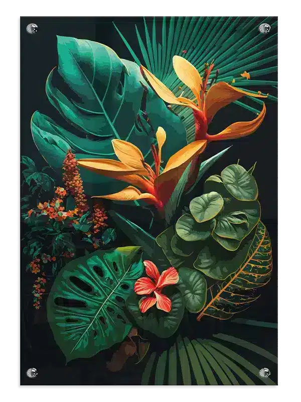 Tropical Bloom Layers Plakat