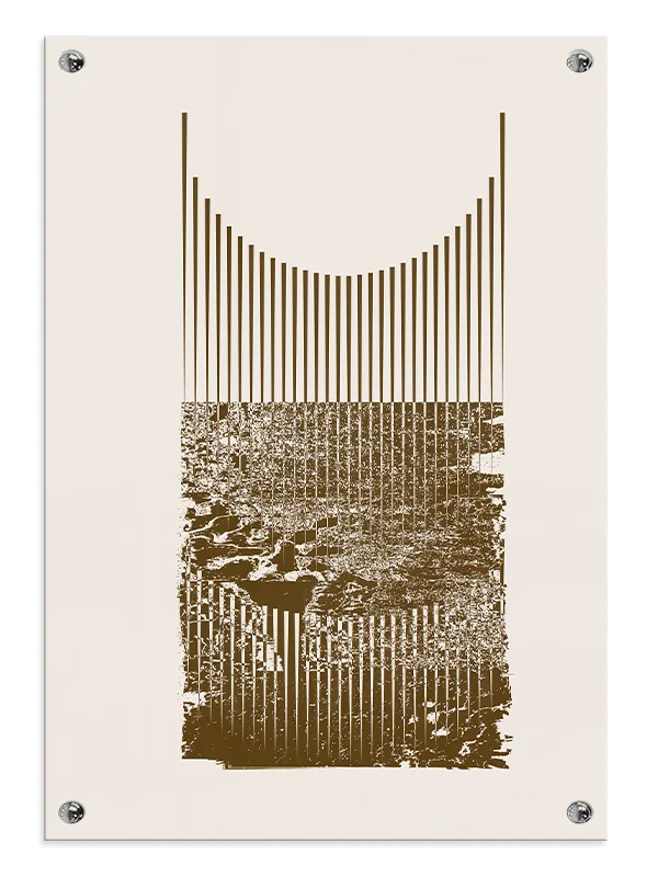 Distorted Vertical Lines Plakat