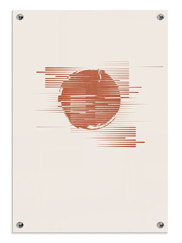 Fragmented Terra Circle Plakat