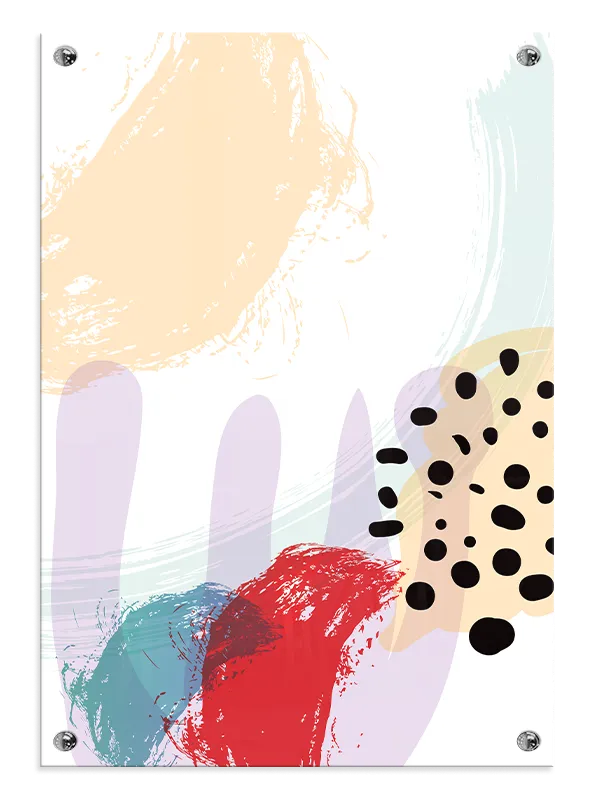 Vivid Brushstroke Harmony Plakat