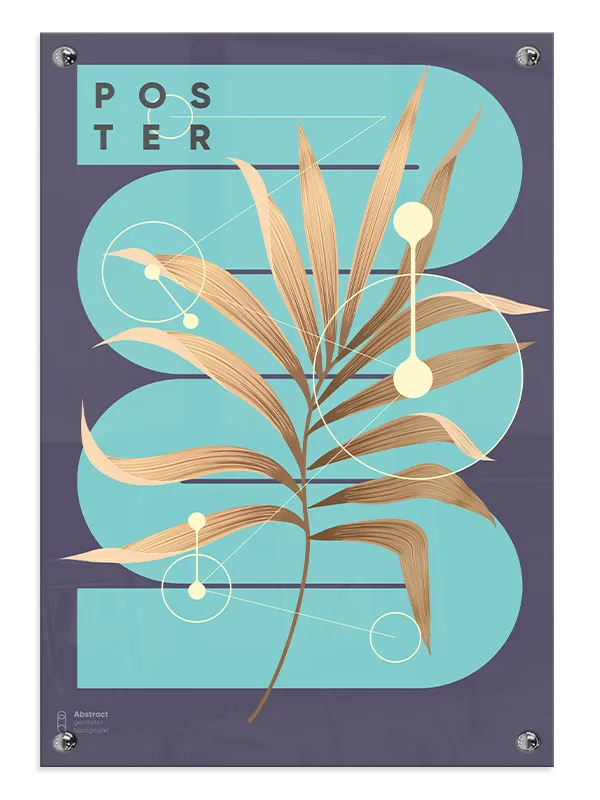Palm Leaf Geometry Plakat