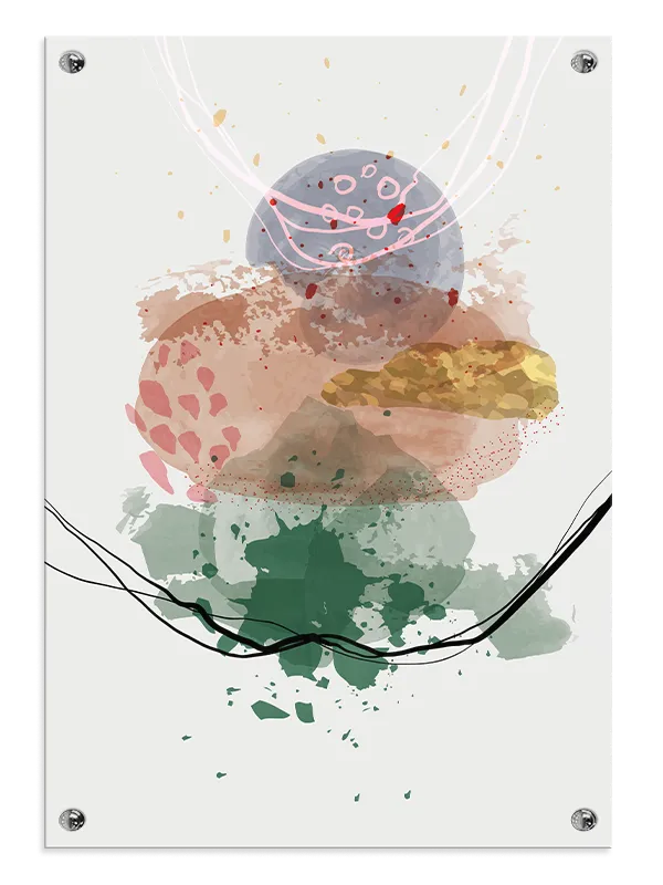 Orbiting Color Layers Plakat