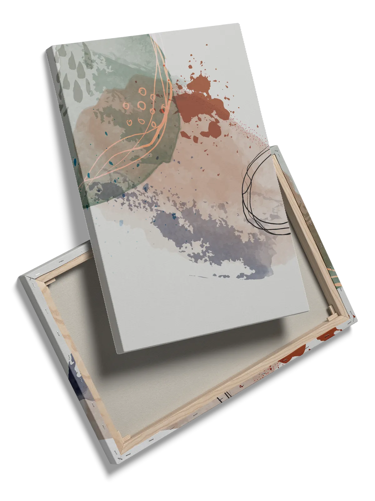 Earth Tones Contours Plakat