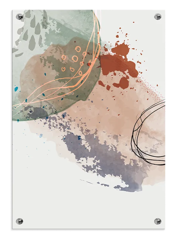 Earth Tones Contours Plakat
