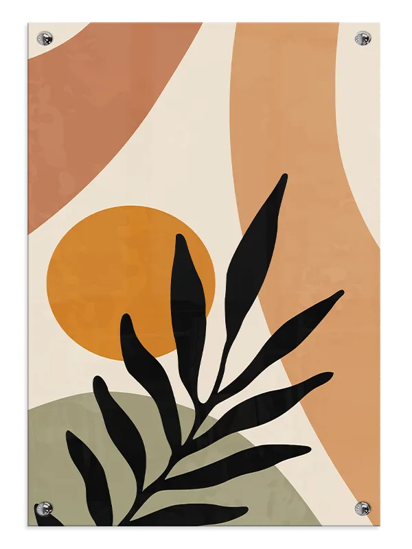 Shadow Leaf Silhouette Plakat