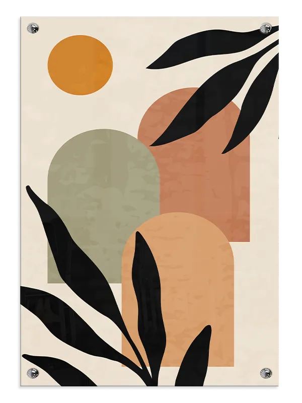 Arched Garden Silhouettes Plakat