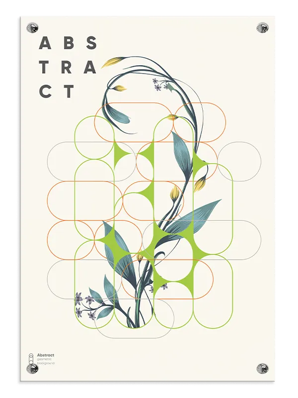 Blooming Contours Plakat