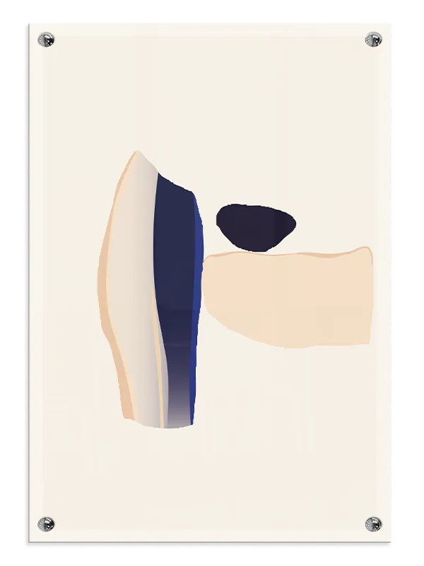 Serene Blue Layers Plakat