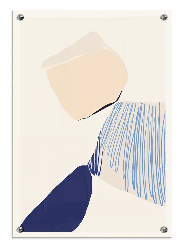 Cerulean Contour Layers Plakat