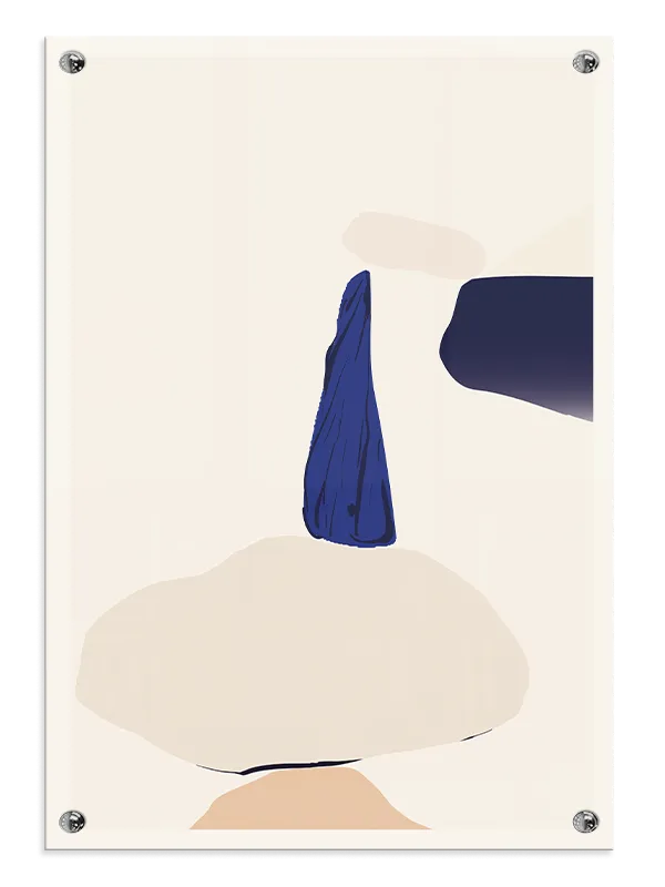 Blue Peak Silhouette Plakat