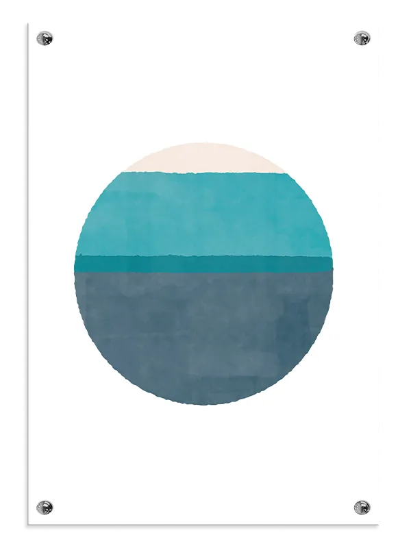 Layered Horizon Circle Plakat