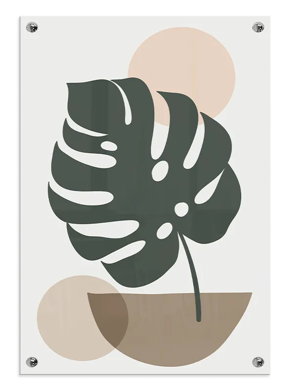 Monstera Silhouette Harmony Plakat