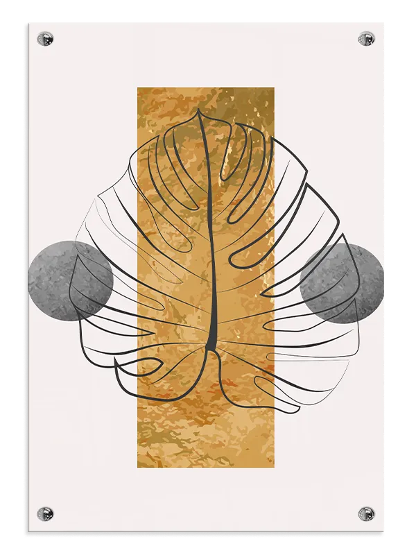 Monstera Vein Layers Plakat