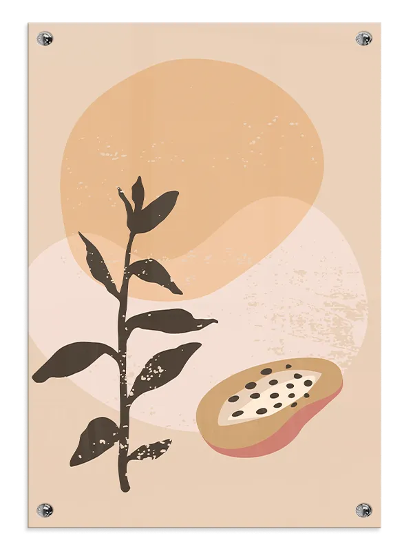 Tropical Seed Silhouette Plakat
