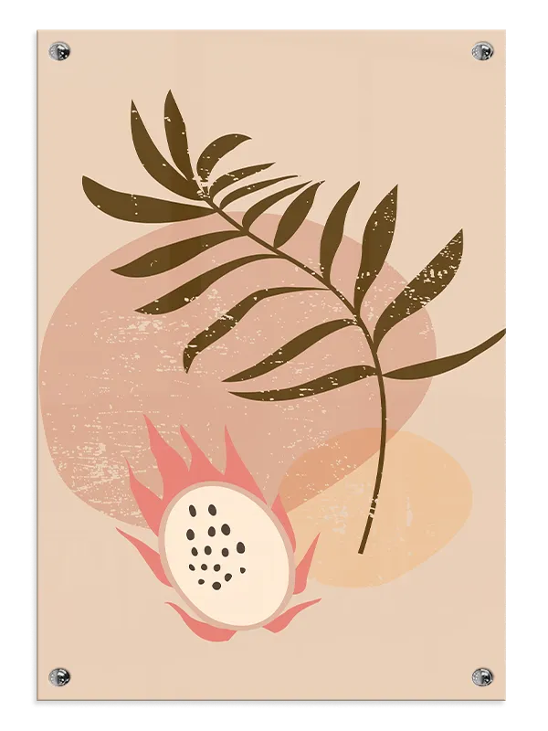 Tropical Bloom Contours Plakat