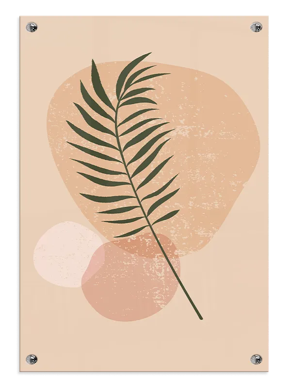 Fern Silhouette Harmony Plakat