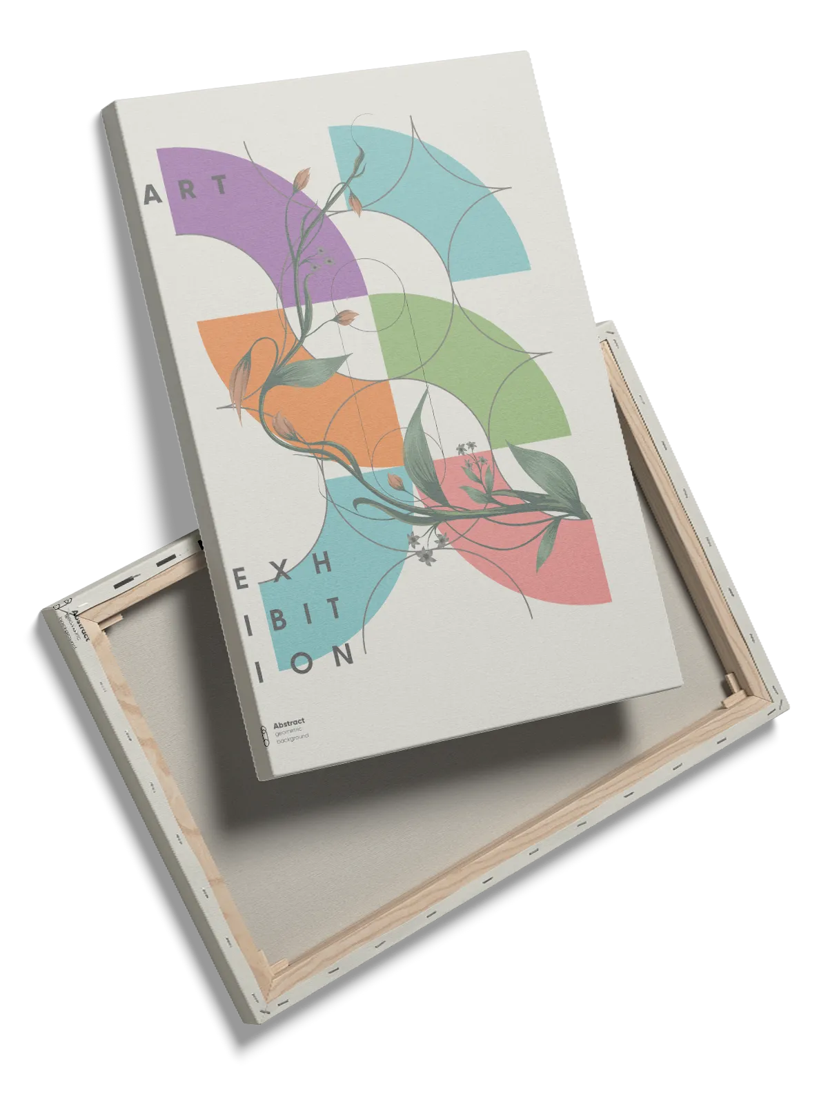 Curved Vine Geometry Plakat