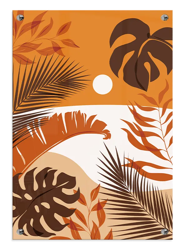 Tropical Sunset Layers Plakat