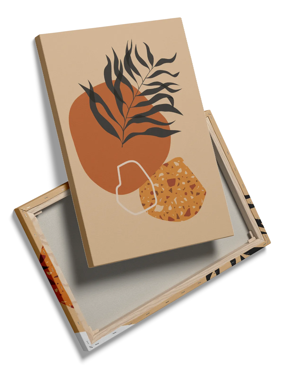 Terracotta Leaf Harmony Plakat