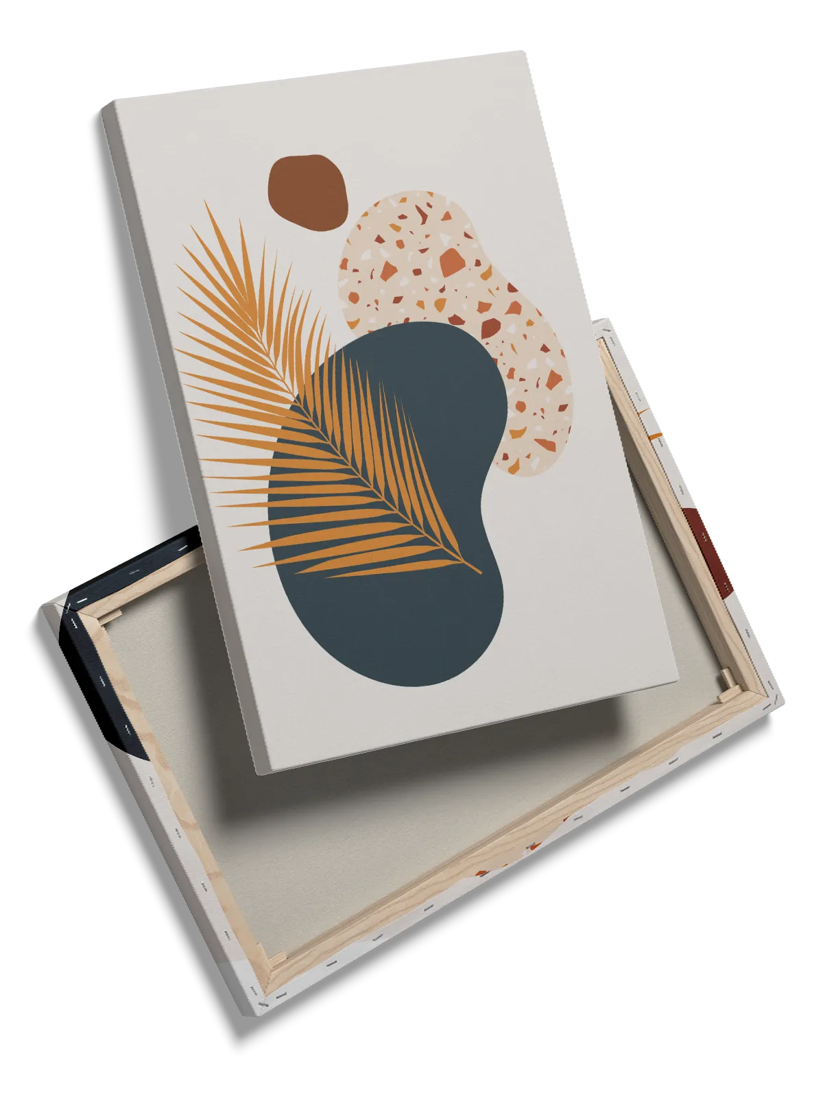 Terracotta Palm Contours Plakat