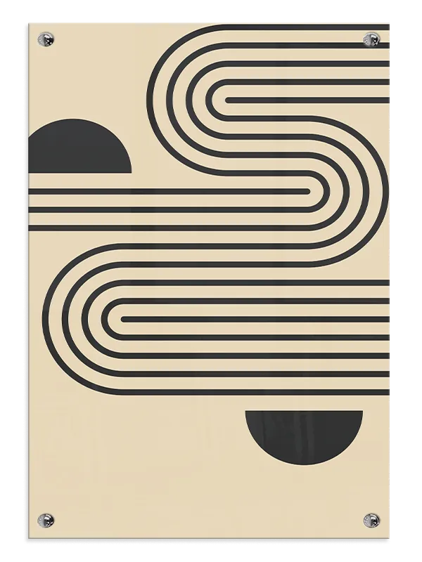 Curved Line Horizon Plakat