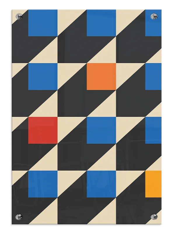 Shadowed Color Blocks Plakat
