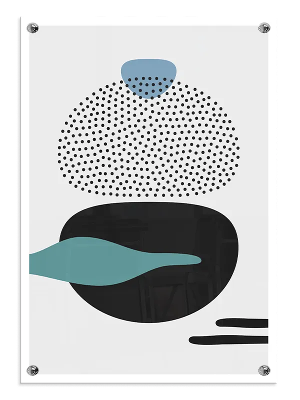 Layered Pebble Forms Plakat