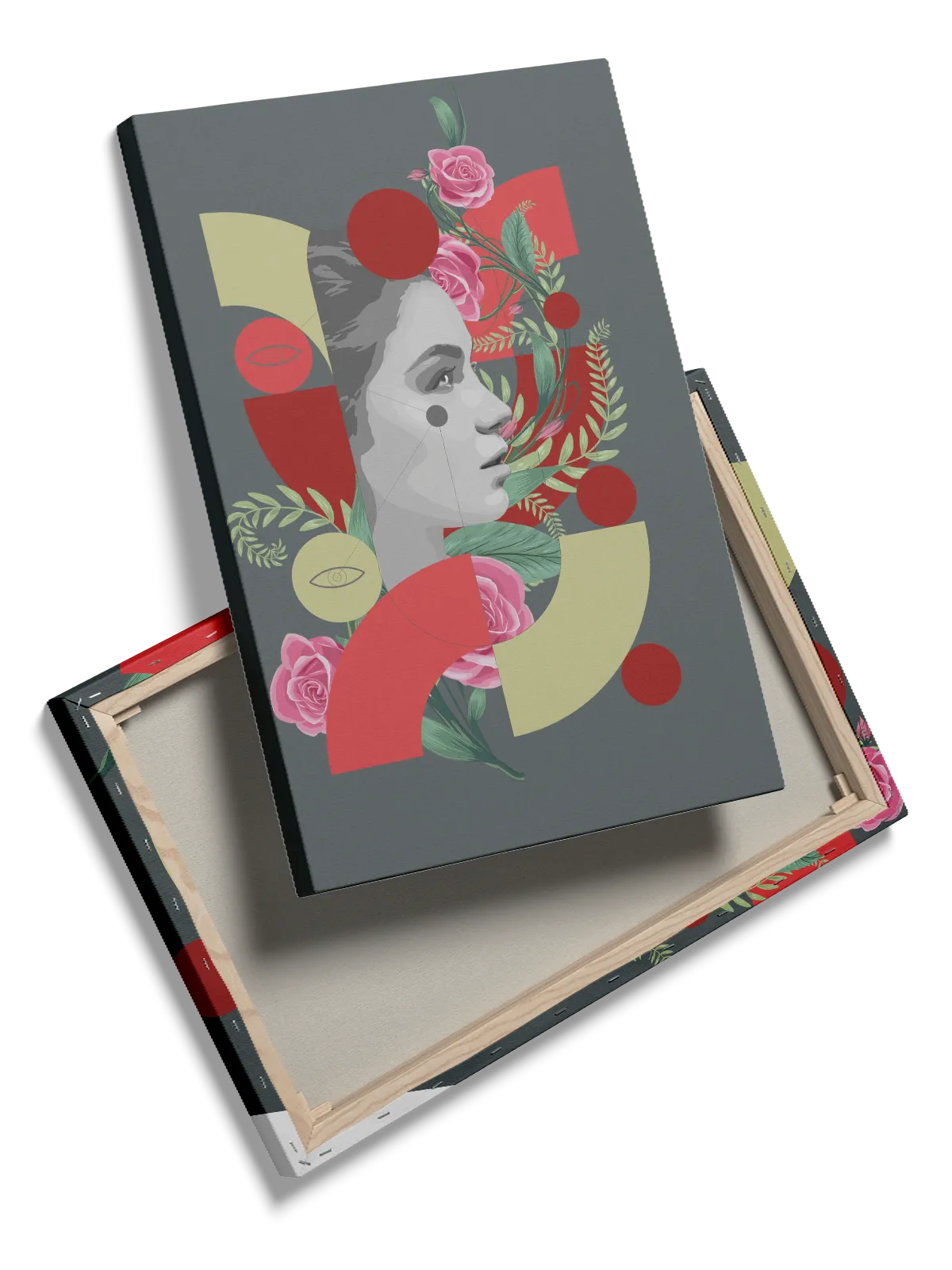 Floral Geometry Face Plakat