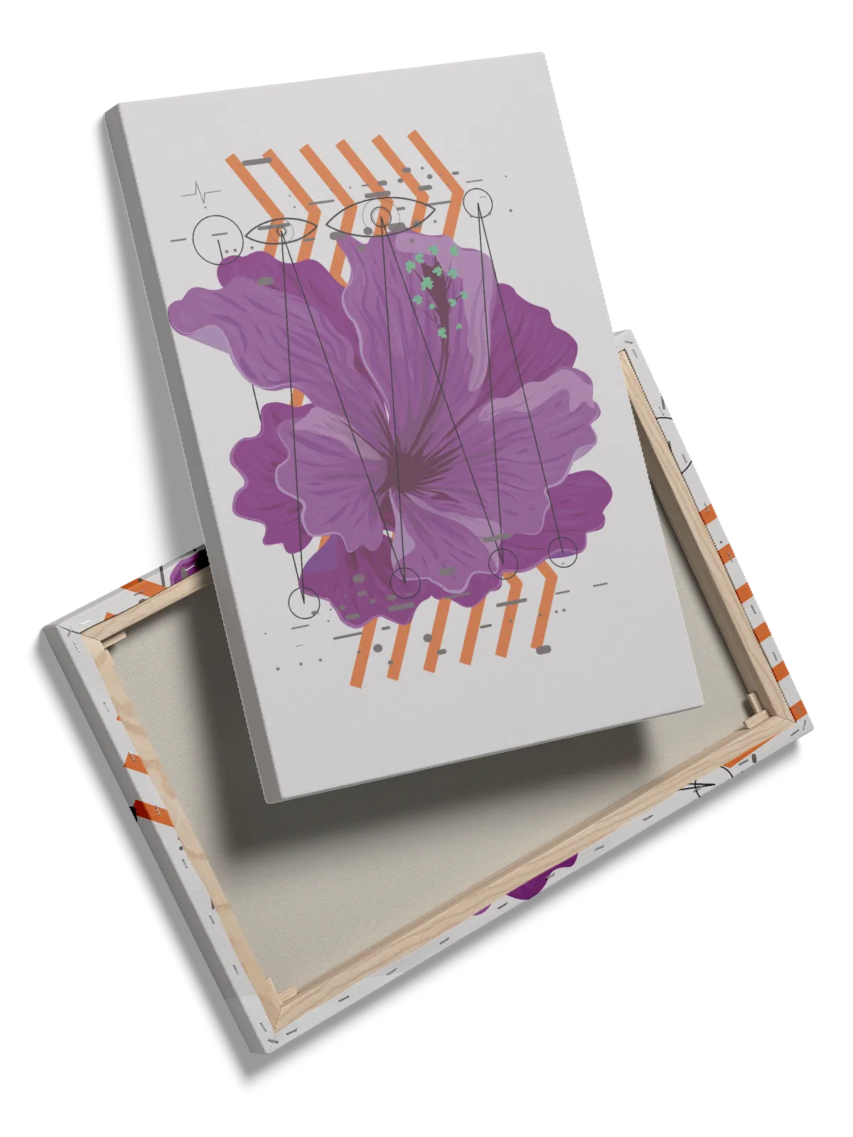 Violet Bloom Geometry Plakat