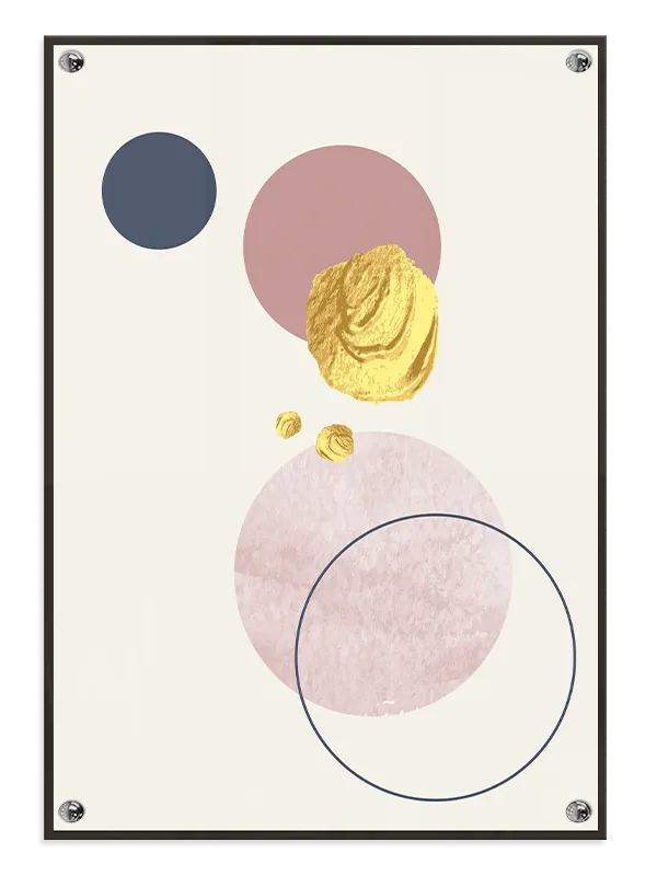 Golden Orbit Collage Plakat