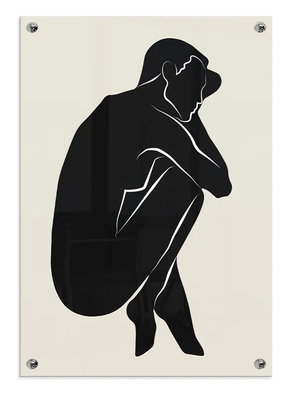 Contoured Silhouette Plakat