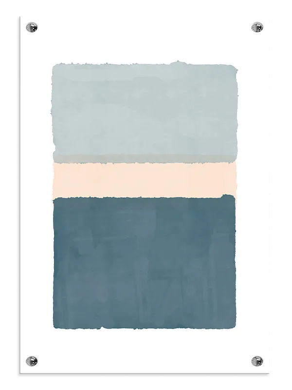Soft Layered Blues Plakat