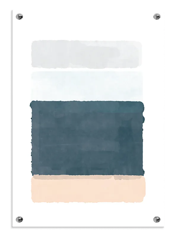 Layered Ocean Hues Plakat