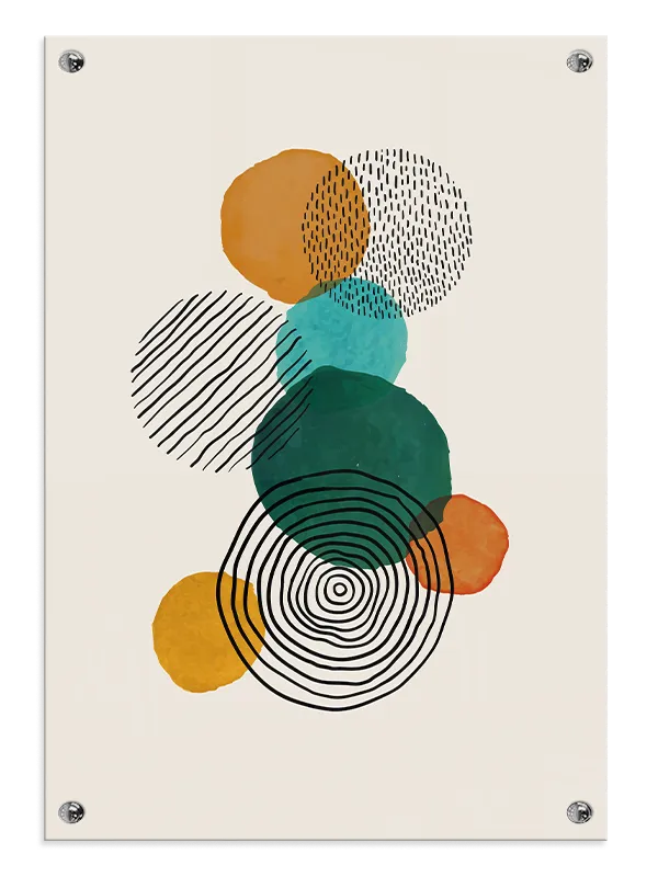 Layered Orb Contours Plakat
