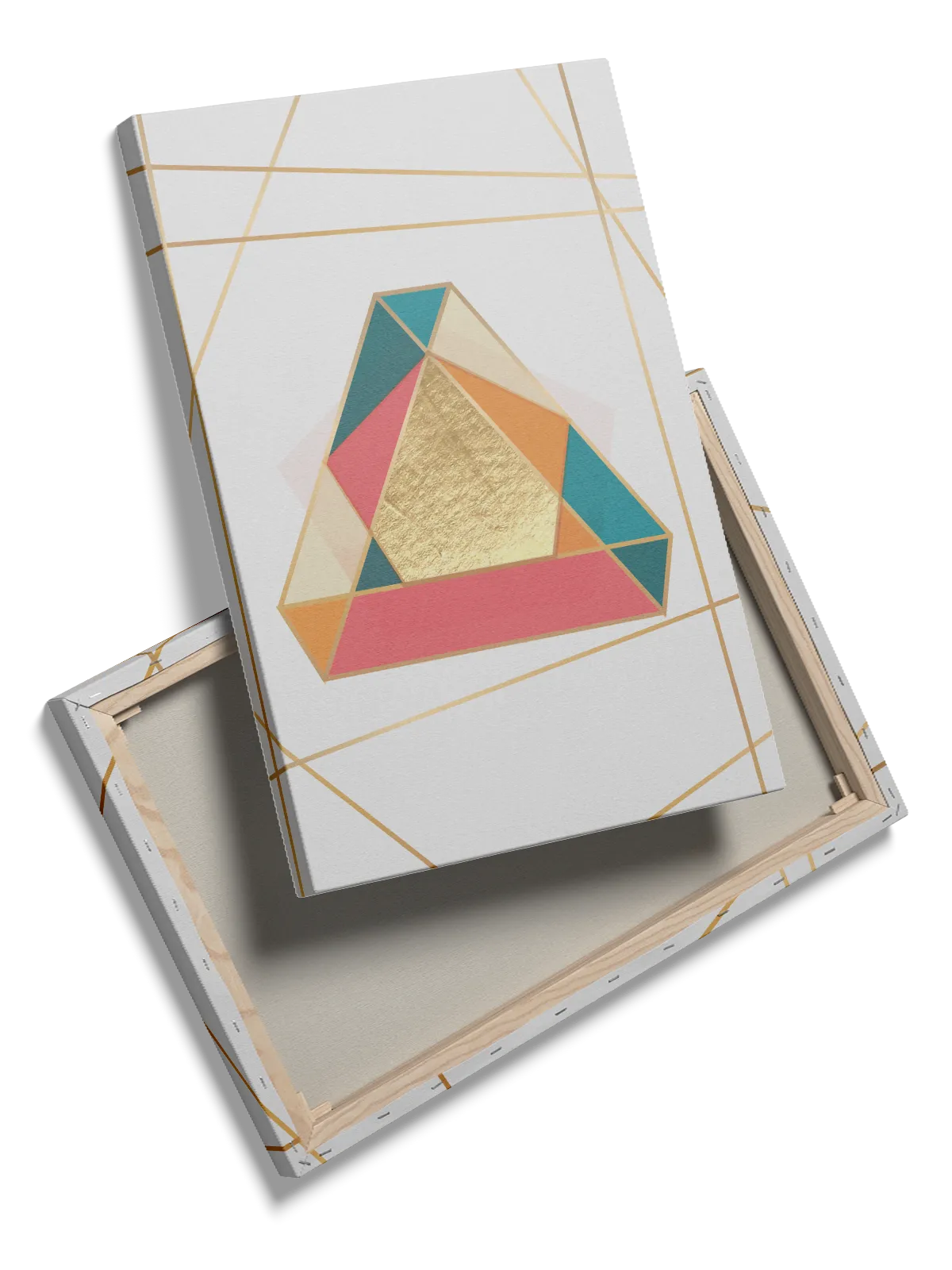 Prismatic Gold Triangle Plakat