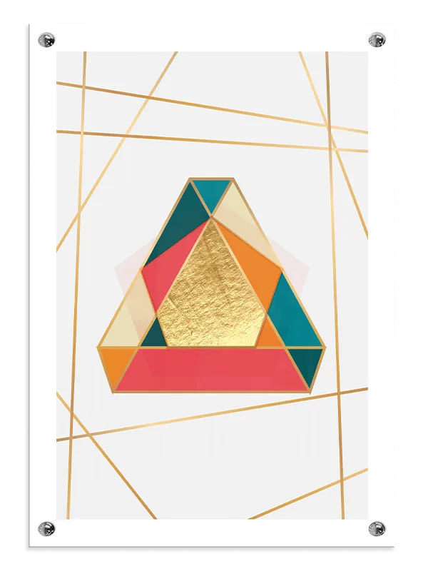 Prismatic Gold Triangle Plakat
