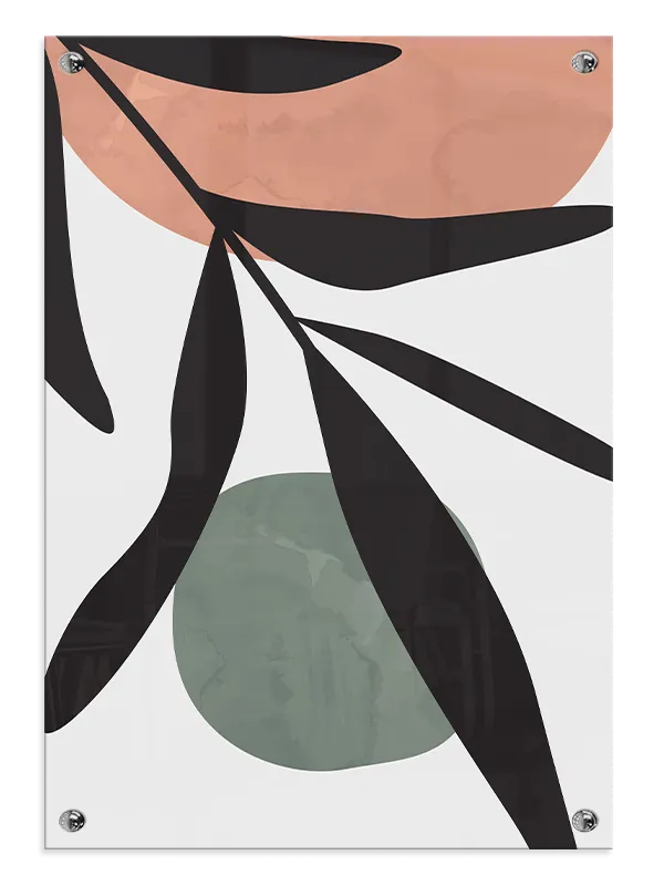 Olive Branch Silhouette Plakat