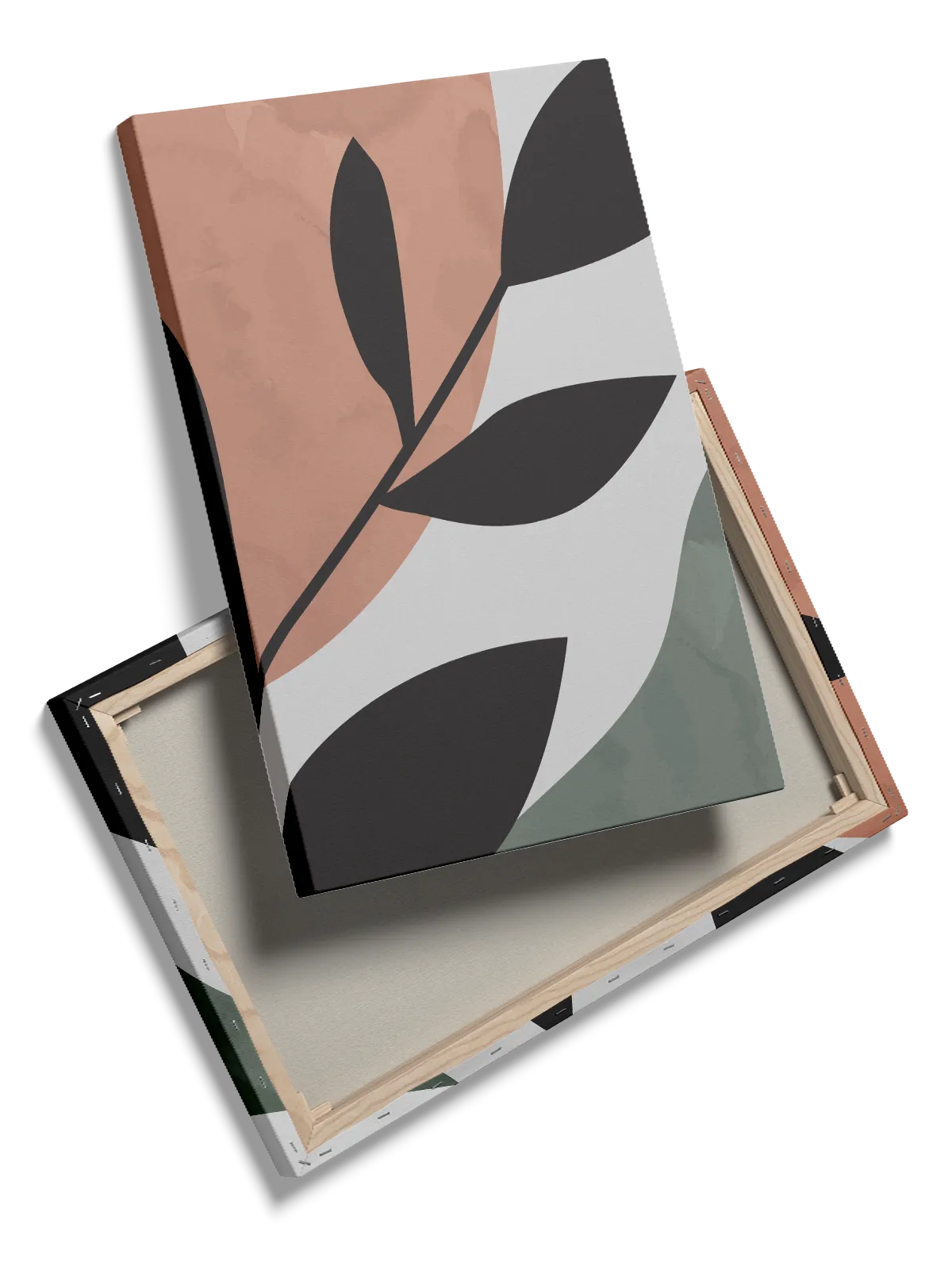 Silhouette Leaf Contour Plakat