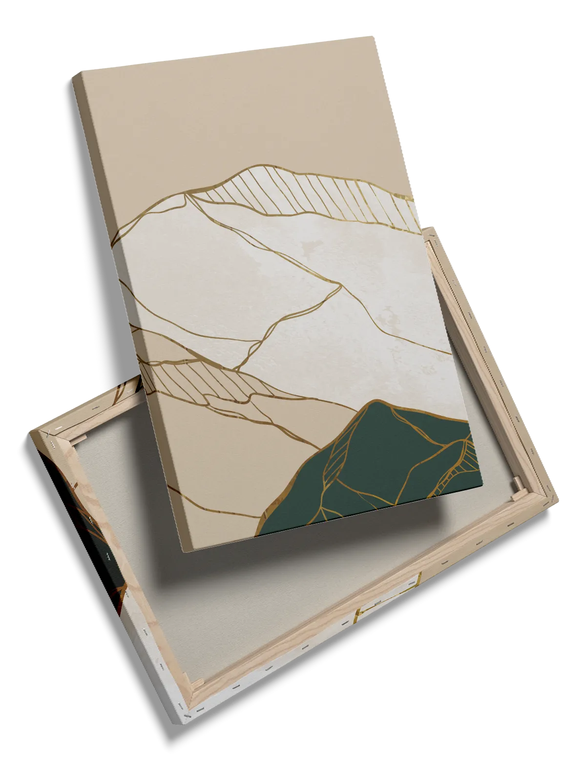 Layered Mountain Contours Plakat