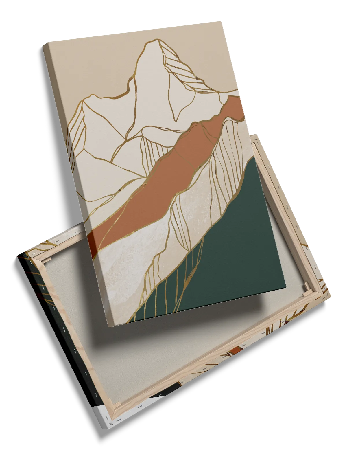 Ochre Mountain Contours Plakat