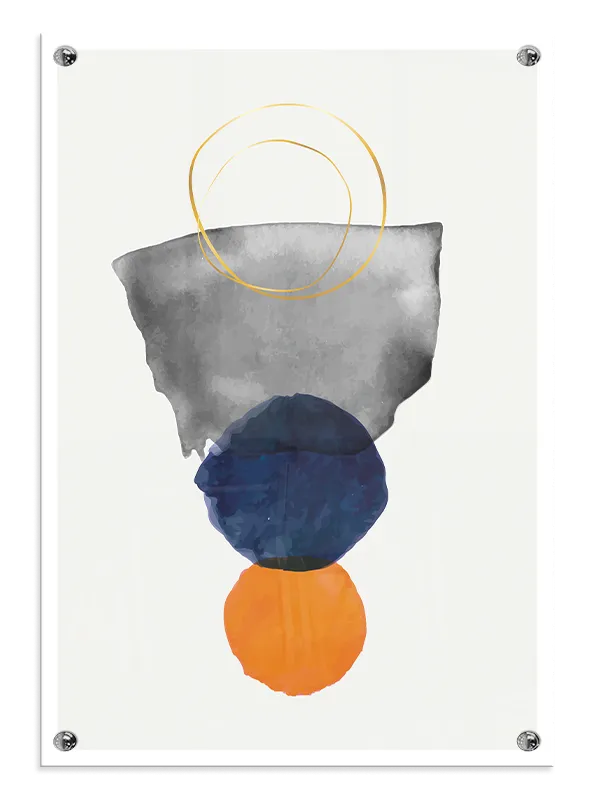 Orbital Layered Forms Plakat