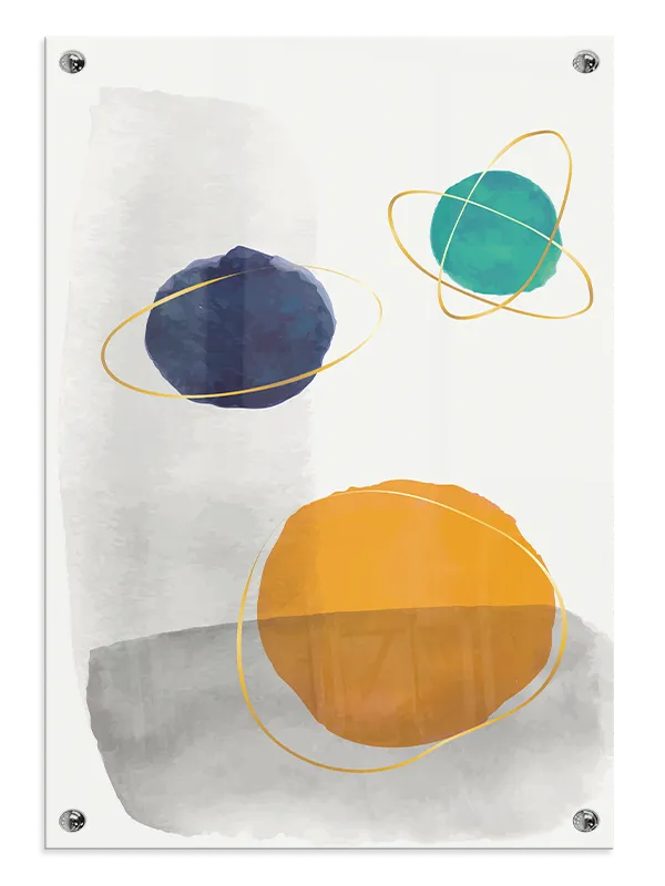 Orbiting Color Spheres Plakat