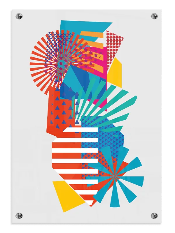 Vivid Burst Collage Plakat