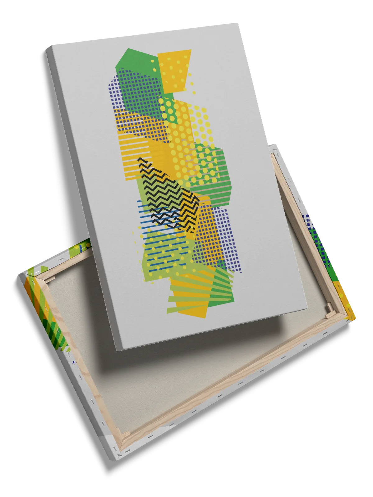 Vivid Patchwork Layers Plakat
