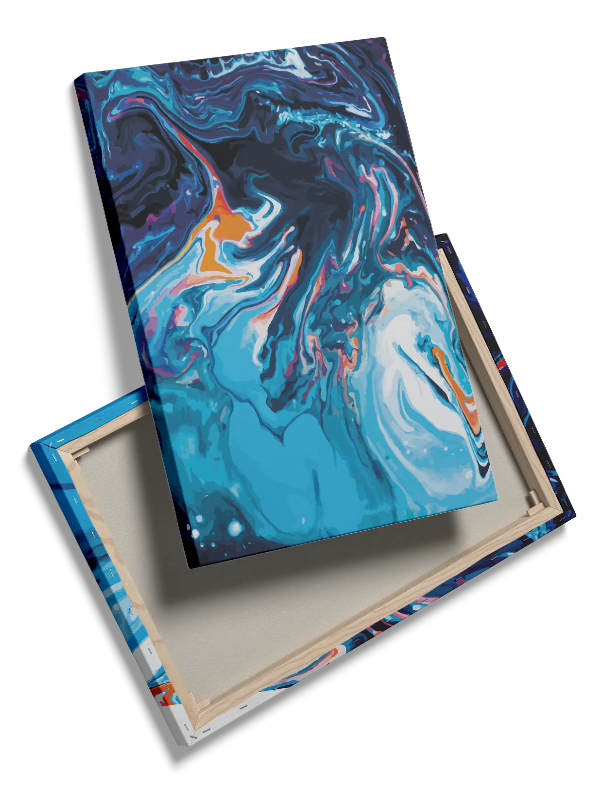 Luminous Fluid Contours Plakat