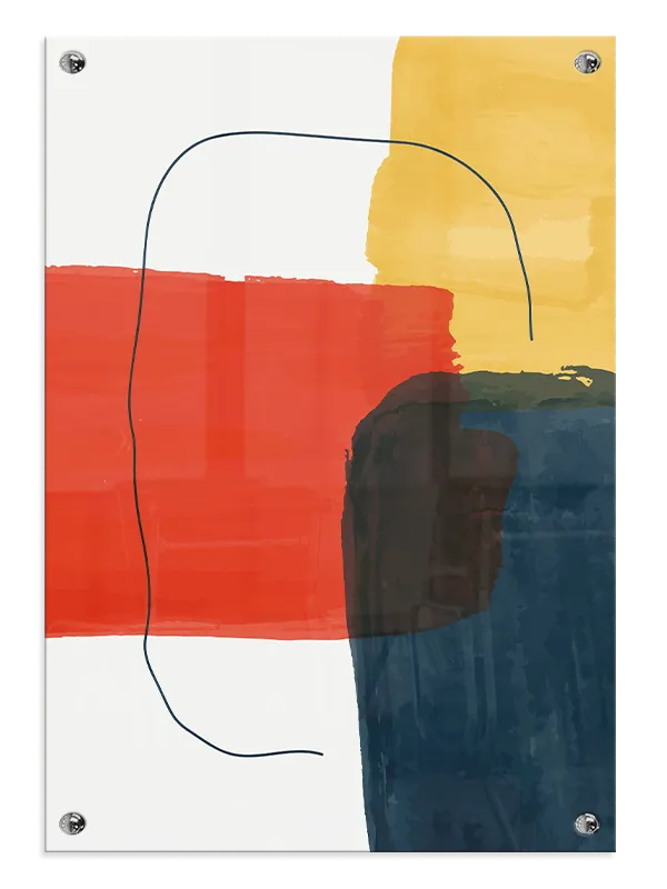 Vivid Color Contours Plakat